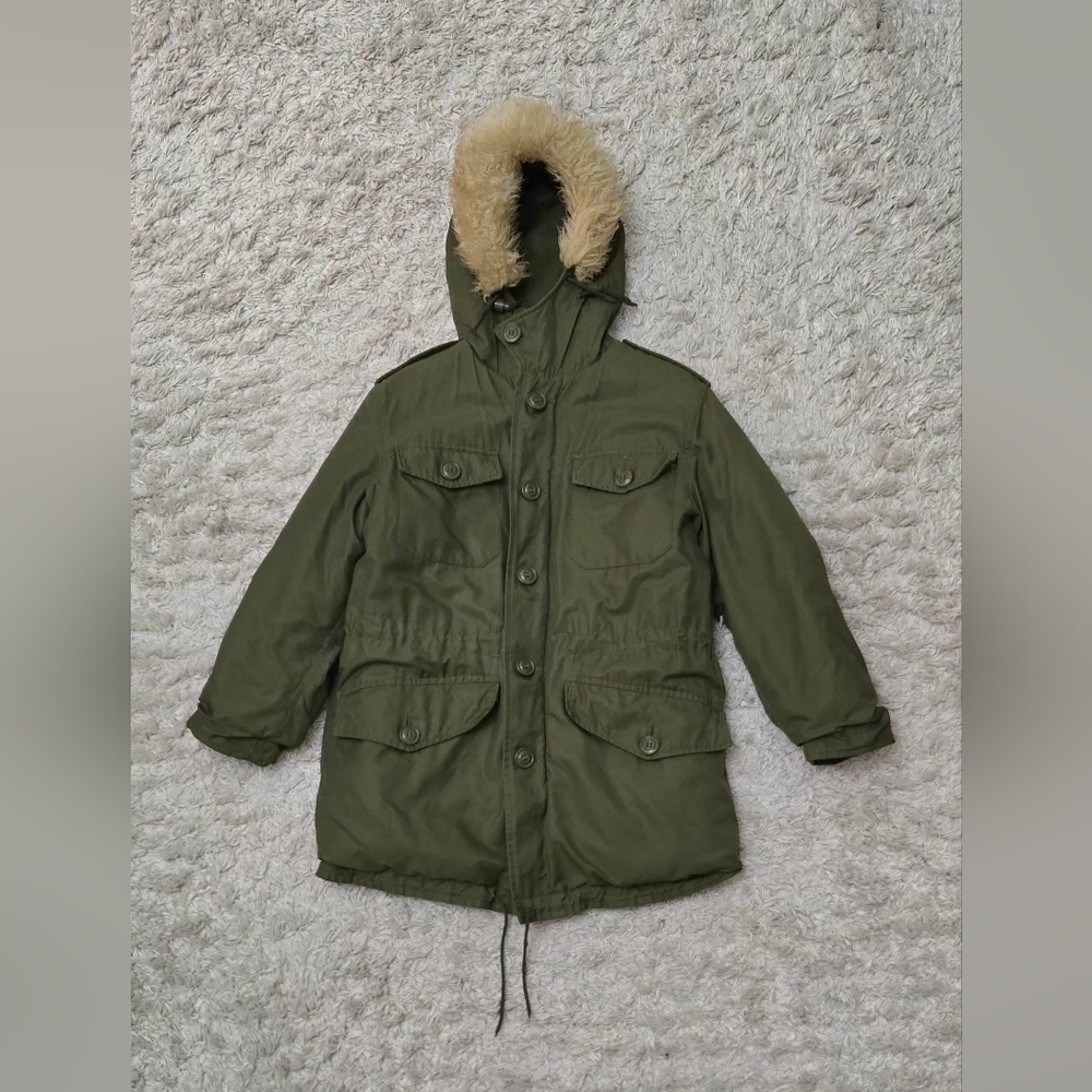 VTG 1981 Canadian Military OG 107 Parka Jacket M